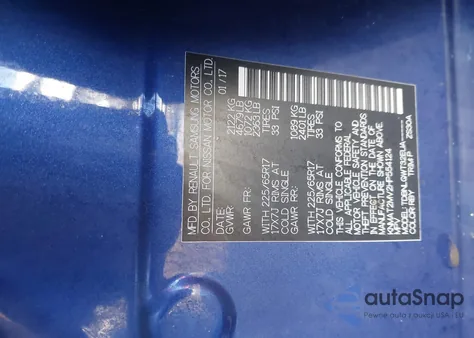 2017 Nissan Rogue Sv из США, поврежденный, VIN KNMAT2MV2HP554124